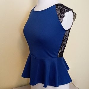 Peplum and Lace Top